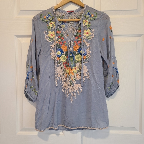 Johnny Was Taifa embroidered top Small - Picture 3 of 5